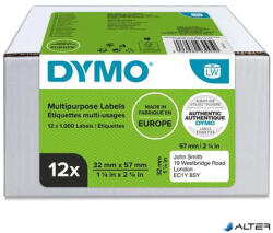 DYMO Etikett, LW nyomtatóhoz, eltávolítható, 32x57 mm, 1000 db etikett, DYMO (2093095)