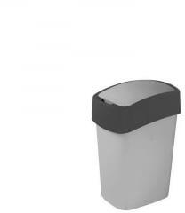 Keter Szemetes kuka billenő fedéllel műanyag 10 literes ezüst/grafit (186133) (186133)