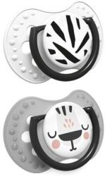 LOVI Suzetă din silicon dinamic LOVI SALT&PEPPER 3-6 m 2 buc (3022878)