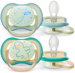 Philips Suzetă de noapte Philips AVENT Ultra air 0-6m, 2 buc (9016667)