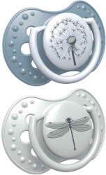 LOVI Suzetă din silicon dinamic LOVI BOTANIC 0-3 m 2 buc (22869BOY)
