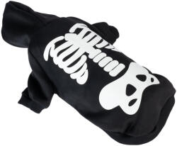  TIAKI TIAKI világító csontváz kapucnis kutyapulóver - S méret: kb. 30 cm háthossz