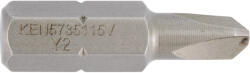 Cromwell no. 2 tri-wing 1/4" std hexscrewdriver bit ken5735115v