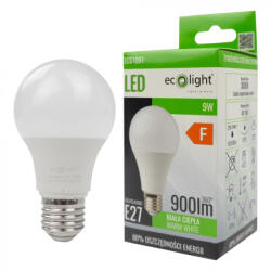 ECOLight LED izzó A60 E27 9W 900lm 3000K Meleg ökofény (ECOLED1506)