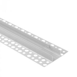 Ecolight LED alumínium profil gipszkartonhoz REGIPS széles csempéhez való alátét fehér 1m átlátszó borítással LED szalagokhoz + végzárókkal GNS Ecolight sorozat (ECOPRO0660P)
