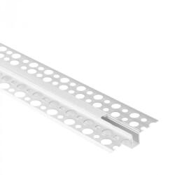 Ecolight LED alumínium profil gipszkartonhoz REGIPS süllyesztett eloxált 2m matt borítással LED szalagokhoz + végzárókkal GPW Ecolight sorozat (ECOPRO0585MR)