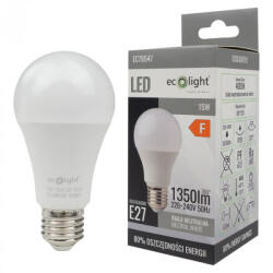 ECOLight LED izzó A60 E27 15W 1350lm 4000K semleges Ecolight (ECOLED1540)