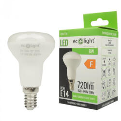ECOLight LED izzó reflektor R50 E14 8W 720lm 3000K meleg fényű ökofény (ECOLED1805)