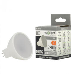 ECOLight LED izzó reflektor MR16 GU5.3 8W 640lm 4000K semleges 12V Ecolight (ECOLED1140)
