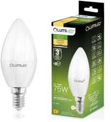 Lumileds LED izzó E14 gyertya B35 10W = 75W 1100lm 3000K Meleg 180° LUMILED (LUMLEDG0015)