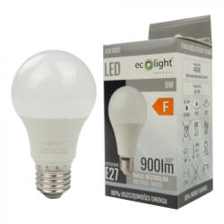 ECOLight LED izzó A60 E27 9W 900lm 4000K semleges Ecolight (ECOLED1507)