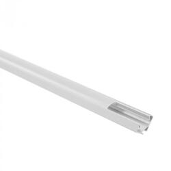 Ecolight Sarokba szerelhető fehér LED alumínium profil 1m matt borítással LED szalagokhoz + végzárókkal R sorozat Ecolight (ECOPRO0545M)