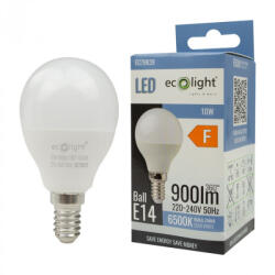 ECOLight LED gömbizzó P45 E14 10W 900lm 6500K hidegfényű ökofény (ECOLED1493)