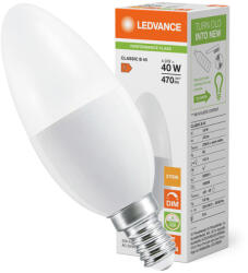 OSRAM LED gyertyaizzó E14 B35 4.9W = 40W 470lm 2700K Meleg 240° Szabályozható Ledvance (4099854044052)