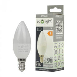 ECOLight LED gyertyaizzó B37 E14 7W 630lm 4000K semleges Ecolight (ECOLED1340)