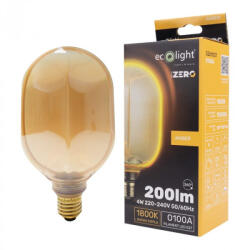 ECOLight LED izzó O100 E27 4W 200lm 1800K Meleg izzószálas Dekoratív ZERO Ecolight (ECOLED9002)