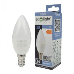 ECOLight LED gyertyaizzó B37 E14 7W 630lm 6500K hidegfényű ökofény (ECOLED1345)