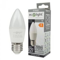 ECOLight LED gyertyaizzó B37 E27 7W 630lm 4000K semleges Ecolight (ECOLED1385)