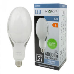 ECOLight LED izzó E27 40W 4000lm 6000K Cold Rocket Ecolight (ECOLED1764)