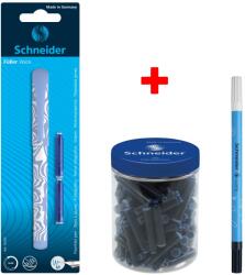 Schneider Bliszteres csomag: Schneider töltőtoll Navy Blue + Schneider töltőtoll-patron 100/tégely + Schneider Corry filctoll