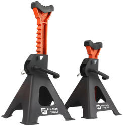 Pro-Tech TOOLS Fogasléces autós bakok rögzítéssel + gumi 3t 2db