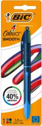 BIC 4 színű, sima csepp alakú toll, 1, 0 mm, visszahúzható, bliszteres csomagolásban, 1 db