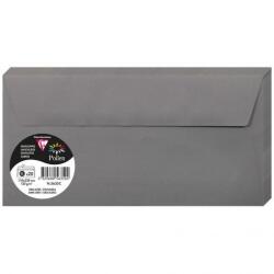 Clairefontaine Pollen boríték csomag, 120 g, DL, 110 x 220 mm, antracit szürke, 20 db