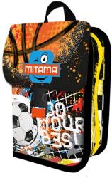 Mitama 1 rekeszes felszerelt tolltartó, 2 fül, Focimeccs (EMGMI064852)