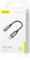 FONENG adapter BM30 USB-C - JACK 3.5MM 0.14M Fekete