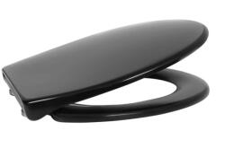  MINOTTI fekete duroplast soft close WC ülőke, levehető (MD112)
