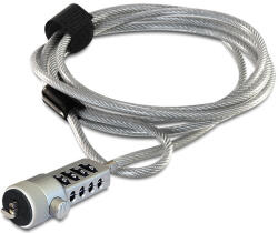 Navilock Notebook Biztonsági Kábel, 4 Számjegyű Számkombinációs Zárral