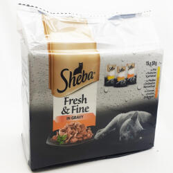 Sheba Fresh&Fine Alutasakos Eledel 15x50 gr - Szárnyas