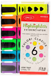 Daco Marker evidentiator cu lichid Daco MK406/6, 6 buc. /set (MK406/6)