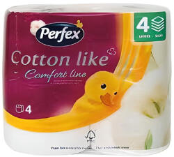 Perfex Toalettpapír Cotton Comfort Line 3 rétegű 4 tekercses