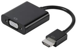Vivanco Преходник Vivanco 45493, HDMI(м) към VGA(ж)+USB MicroB(ж)+3.5mm jack, черен (45493)