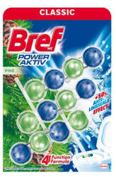 Bref Power Aktiv Toalett Illatosító Golyó Pine Forest 3x50 g