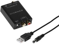 Vivanco Аудио конвертор Vivanco 46143, от Toslink(ж) към 2x RCA(L/R)(ж), USB захранване (46143)
