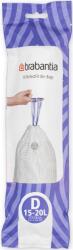 Brabantia PerfectFit Szemeteszsák - D Méret, 15-20 L, 10 Zsák/Tekercs
