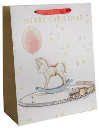  Dísztasak matt 18x23 cm hintaló és kisvasút