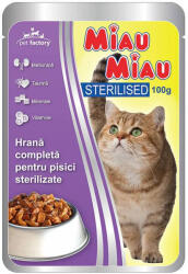 MIAU MIAU Macskaeledel Steril Nedves Csirke 100 g