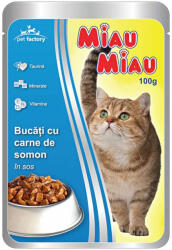 MIAU MIAU Macskaeledel Adult Nedves Lazac 100 g