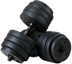 Funfit állítható 40kg bitumen Súlyzó szett 2x20kg - fekete (4257)