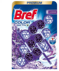 Bref Color Aktív Toalett Illatosító Golyó Lavender 3x50 g