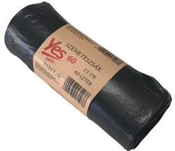 Pátria Papír Szemeteszsák 60l 15 db/tekercs fekete