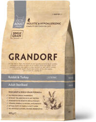 Grandorf Cat Rabbit és Turkey Adult Sterilized 400 g Száraz Macskatáp