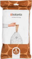 Brabantia PerfectFit Szemeteszsák - X Méret, 10-12 L, Visszazárható Adagoló Csomag, 40 Zsák/Csomag