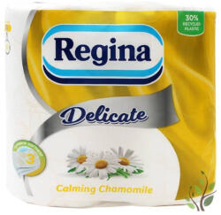 Regina Delicate Wc Papír Kamilla 150 Lap 3 Rétegű 4 Tekercs
