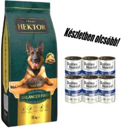 Hektor HEKTOR BALANCED Adult 15kg+ Dolina Noteci Prémium tőkehal brokkolival 6x400g