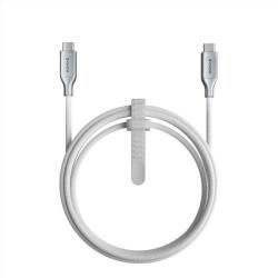 Nomad Cablu pentru incarcare si transfer de date Nomad Kevlar, USB-C la USB-C, 240W, 1.5m, Alb (NM014674858)