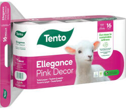 Tento Elegance Pink Decor Wc Papír 3 Rétegű 16 Tekercs